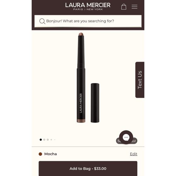 Laura Mercier Caviar Stick Eye Shadow Mocha Color Best Seller $33 MSRP NIB - Picture 2 of 4